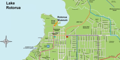 A4 Museum Map of Rotorua City